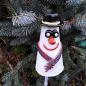 Preview: Schneemann - Pfostenhocker - frostfest - Gartendekoration