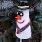 Preview: Schneemann - Pfostenhocker - frostfest - Gartendekoration