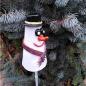 Preview: Schneemann - Pfostenhocker - frostfest - Gartendekoration