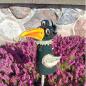 Preview: Rabe - Pfostenhocker - Gartendekoration - frostfest