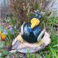 Preview: kleiner  dicker Rabe - Gartendekoration - frostfest
