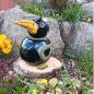 Preview: großer dicker Rabe - Gartendekoration - frostfest