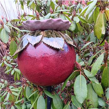 Preview: Rosenkugel mit Insektentränke - Gartendekoration - frostfest