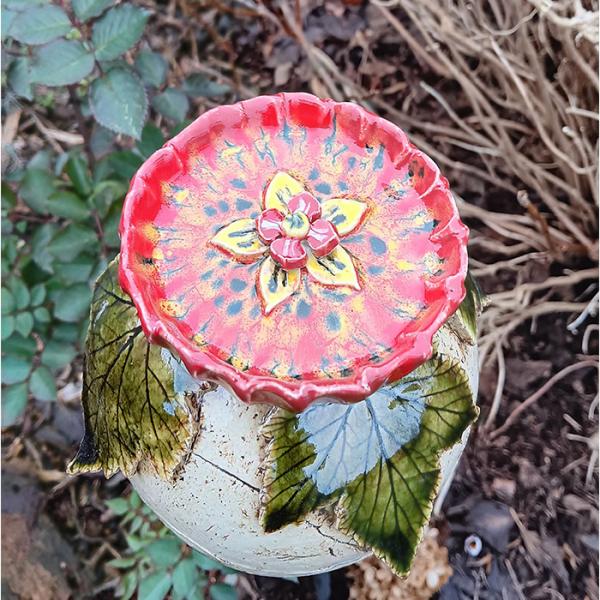 Rosenkugel mit Insektentränke - Gartendekoration - frostfest