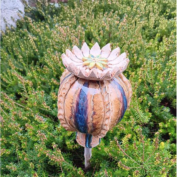 Mohnkaspsel - Insektentränke - Gartendekoration - frostfest