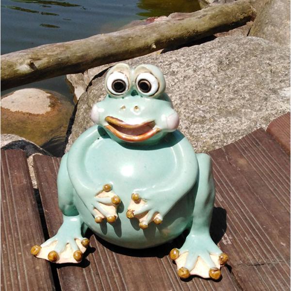 lustiger Kugelfrosch - Gartendekoration