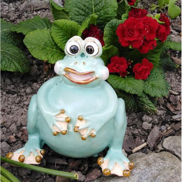 lustiger Kugelfrosch - Gartendekoration