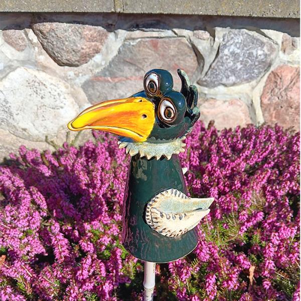 Rabe - Pfostenhocker - Gartendekoration - frostfest
