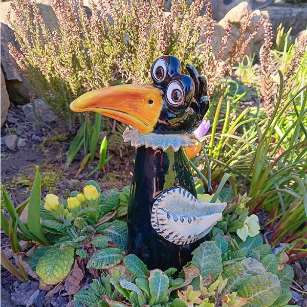 Rabe - Pfostenhocker - Gartendekoration - frostfest
