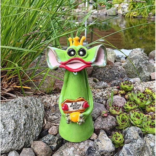 Froschkönig - Pfostenhocker - Gartendekoration
