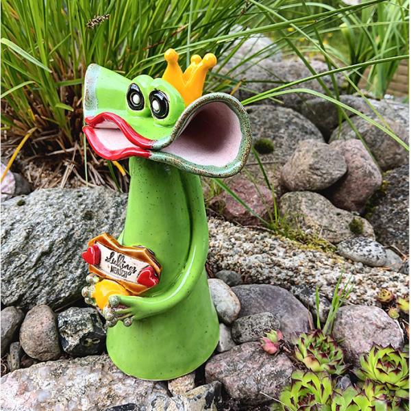 Froschkönig - Pfostenhocker - Gartendekoration