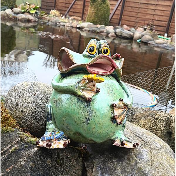 dicker runder Frosch - Gartendekoration