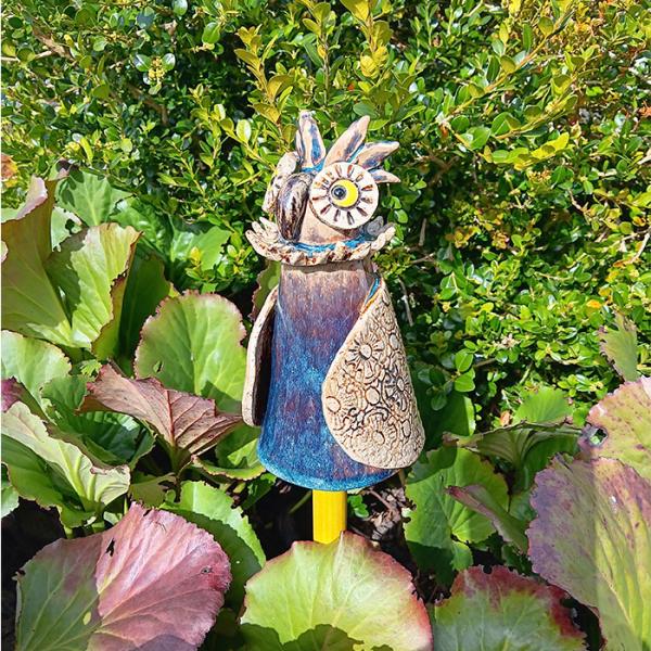 Eule - Uhu - Pfostenhocker - Gartendekoration - frostfest